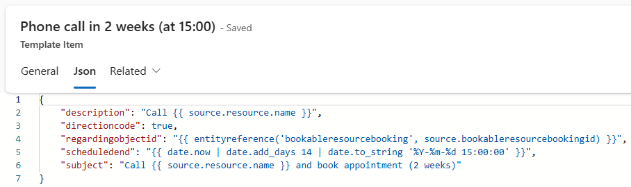 template item record